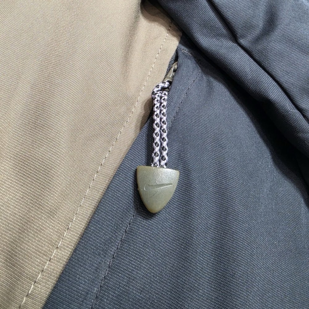 Nike Golf Clima Fit Jacket Mens M Gray Tan 1/4 Zip Windbreaker Lightweight - Picture 3 of 9